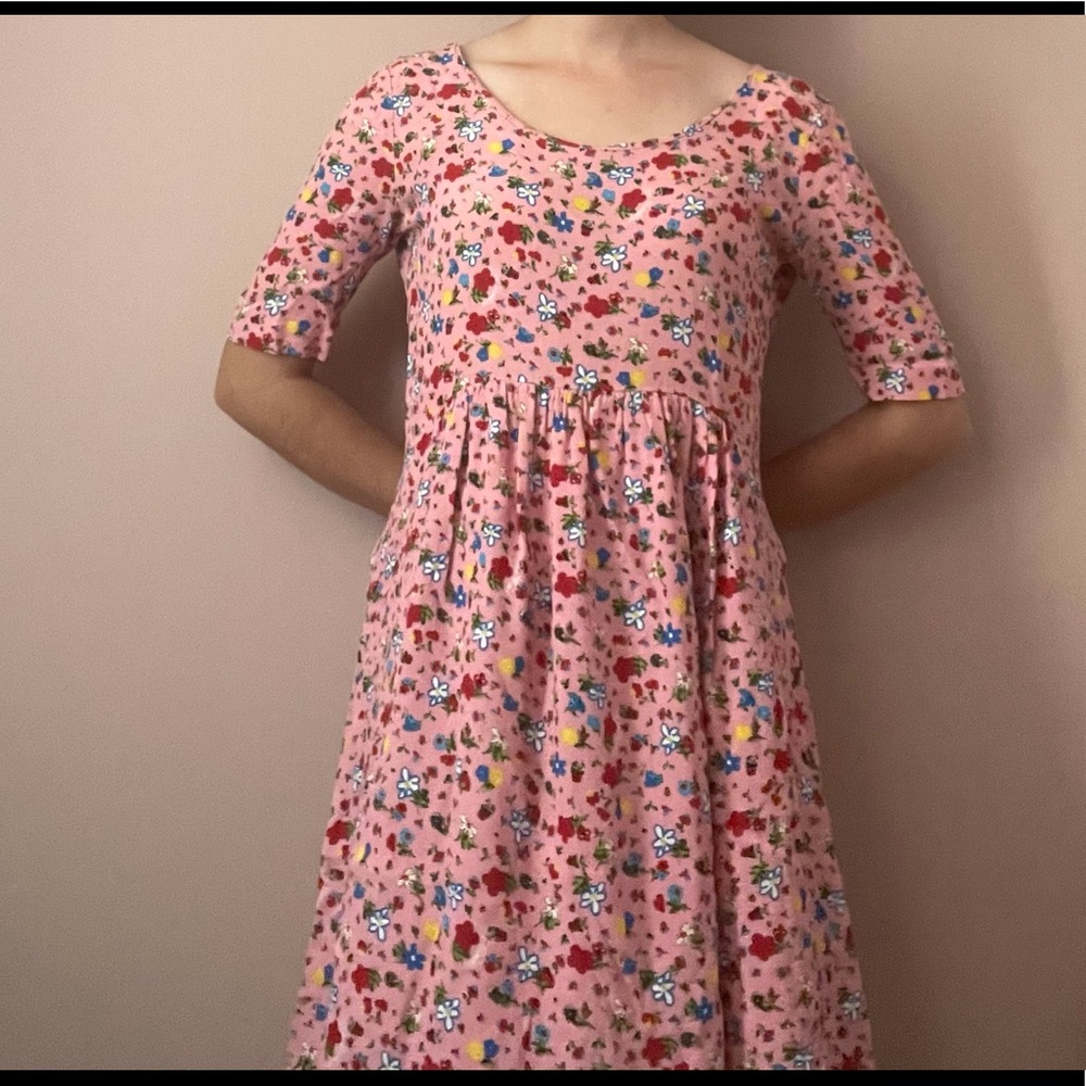 flower print babydoll dress